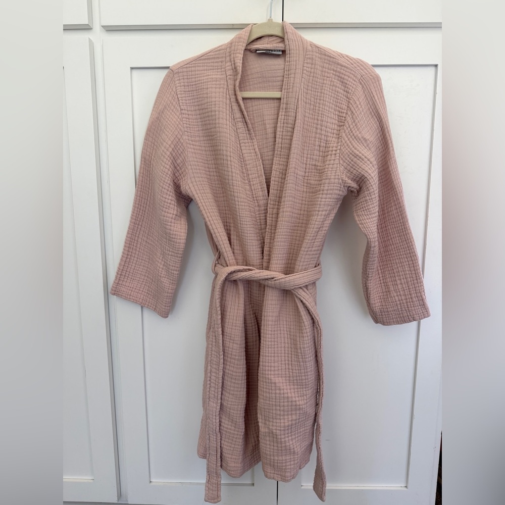 Parachute Soft Pink Waffle Knit Robe